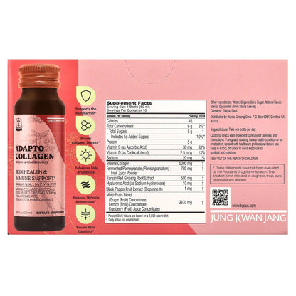 CheongKwanJang, Adapto Collagen, Ginseng & Pomegranate, 10 Bottles, 1.69 fl oz (50 ml) Each