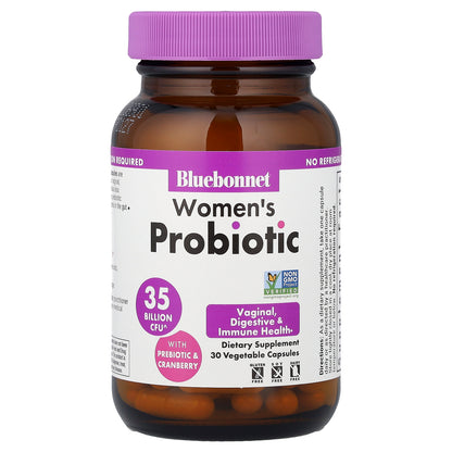 Bluebonnet Nutrition, Women's Probiotic, 30 Vegetable Capsule