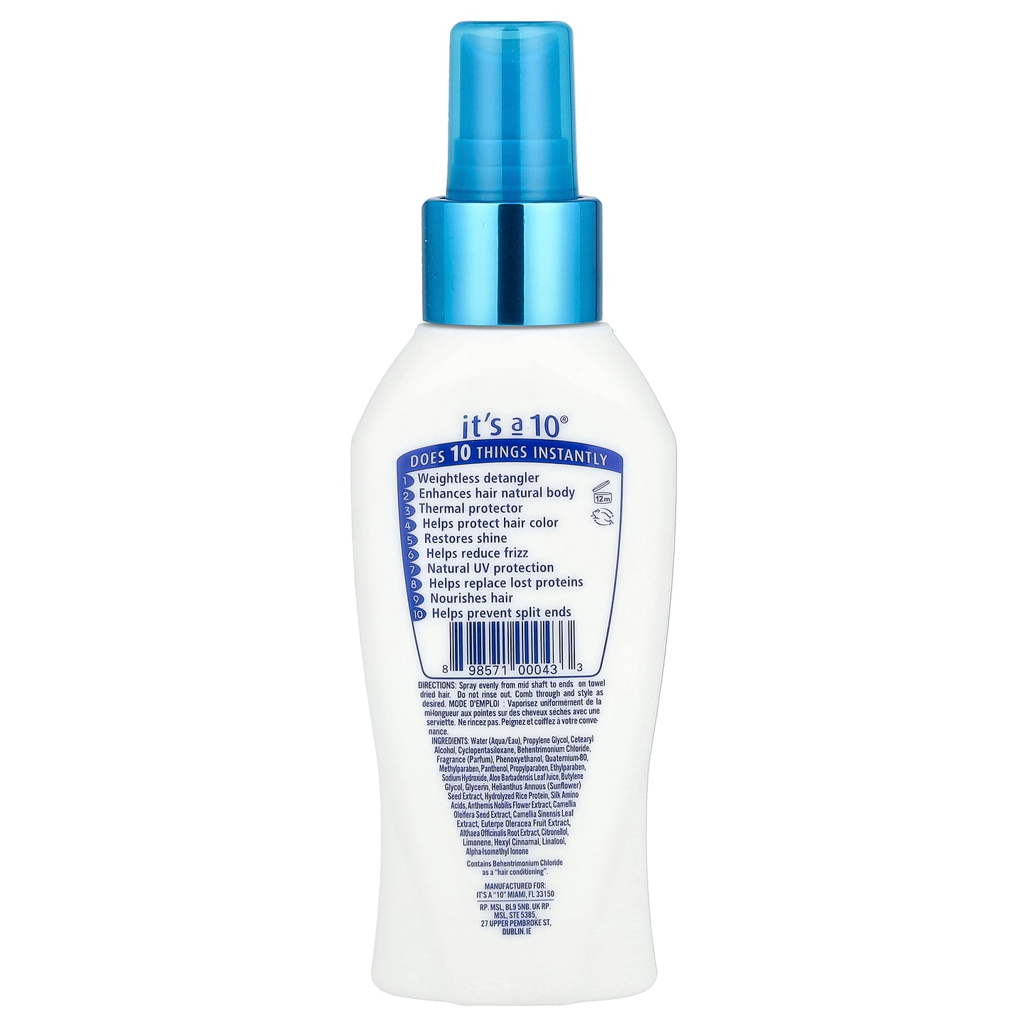 It's a 10, Miracle, Leave-In Lite®,  4 fl oz (120 ml)