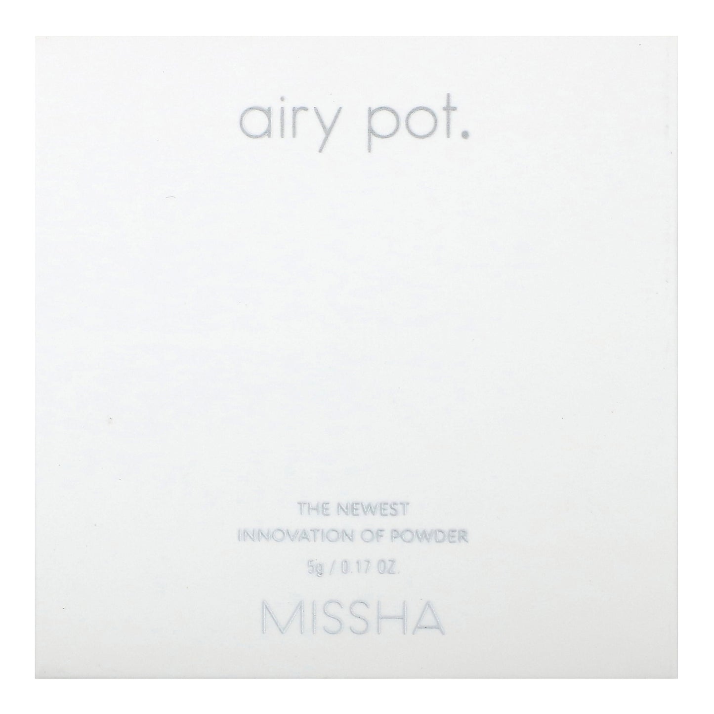 Missha, Airy Pod Pressed Powder, Translucent, 0.17 oz (5 g)