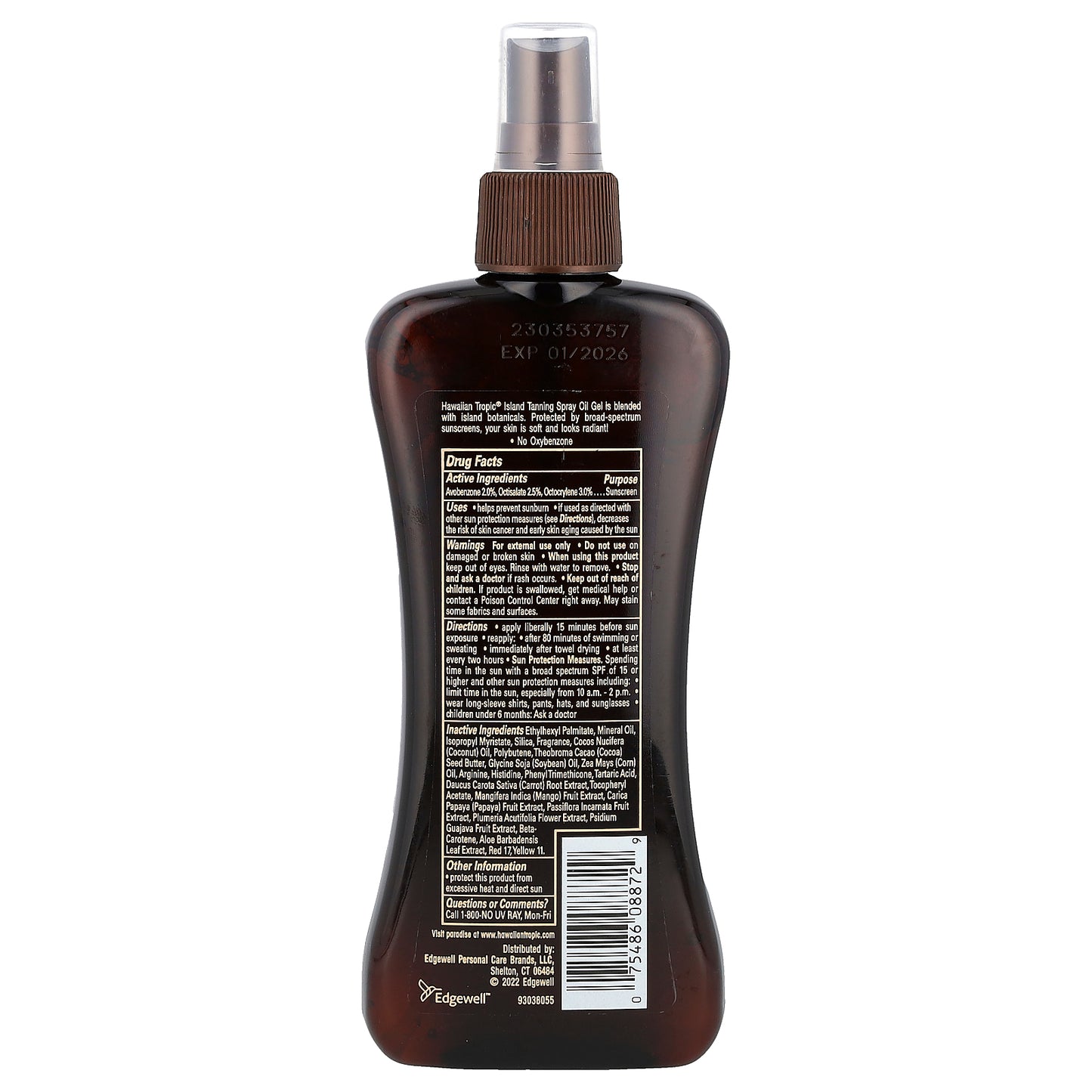 Hawaiian Tropic, Protective Tanning, Sunscreen Oil Spray, SPF 15, 8 fl oz (236 ml)