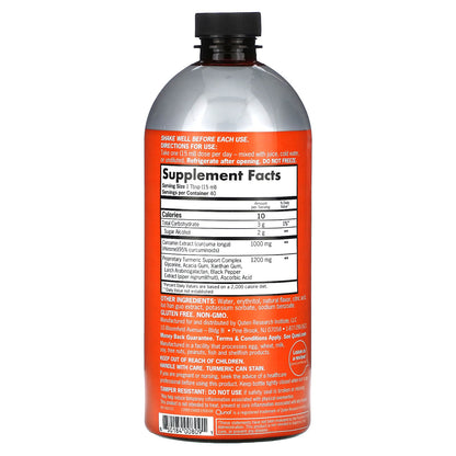 Qunol, Liquid Turmeric, Tropical Orange, 1,000 mg, 20.3 fl oz (600 ml)