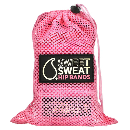 Sports Research, Sweet Sweat®, Hip Bands, Pink, 3 Bands