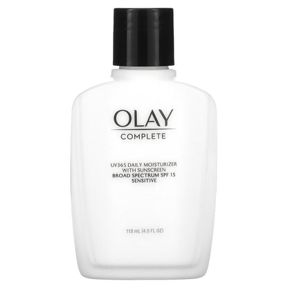 Olay, Complete, UV365 Daily Moisturizer with Sunscreen, SPF 15, Sensitive, 4 fl oz (118 ml)