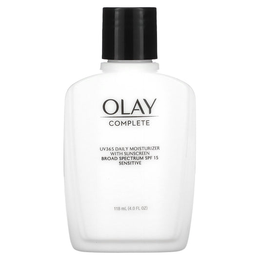 Olay, Complete, UV365 Daily Moisturizer with Sunscreen, SPF 15, Sensitive, 4 fl oz (118 ml)