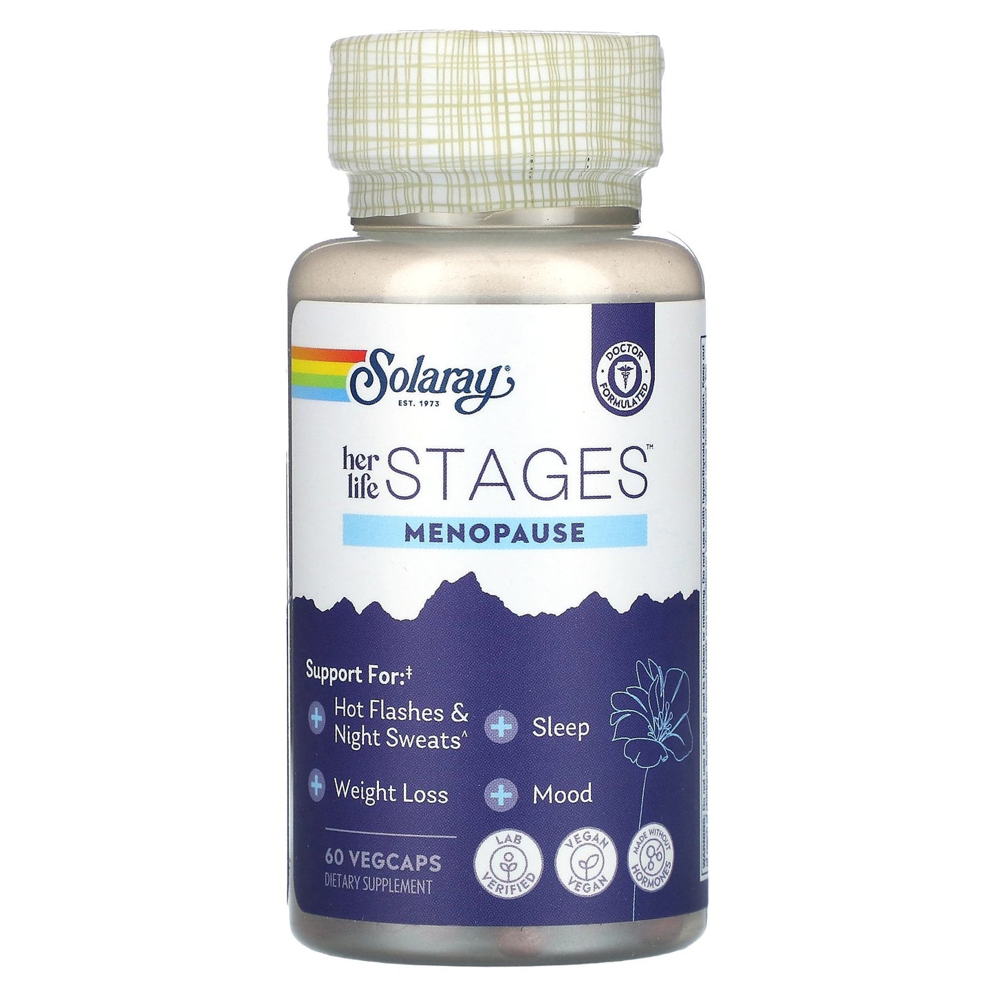 Solaray, Her Life Stages, Menopause, 60 Vegcaps