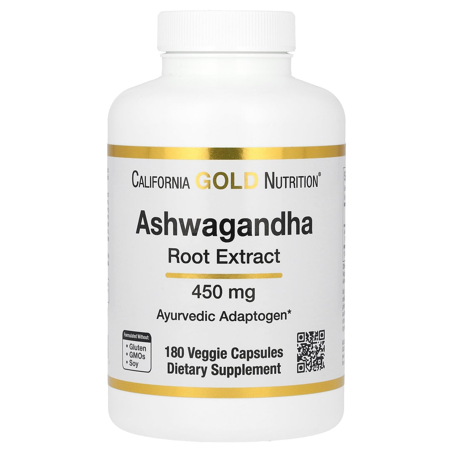 California Gold Nutrition, Ashwagandha, 450 mg, 180 Veggie Capsules