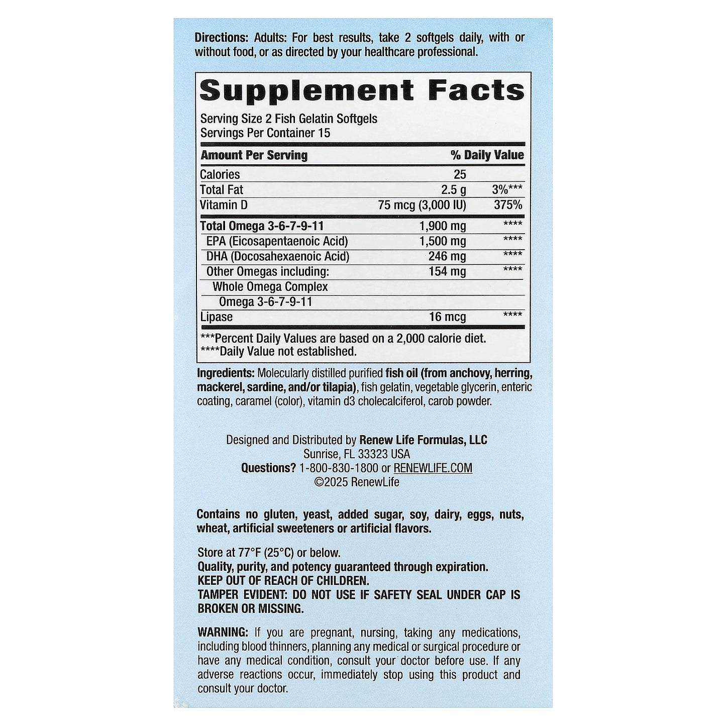 Renew Life, Norwegian Gold®, Super Critical Omega™, Maximum Strength, 30 Fish Gelatin Softgels