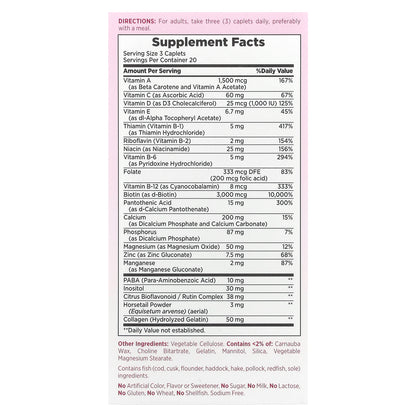 Nature's Bounty, Optimal Solutions®, Hair, Skin & Nails, 60 Coated Caplets