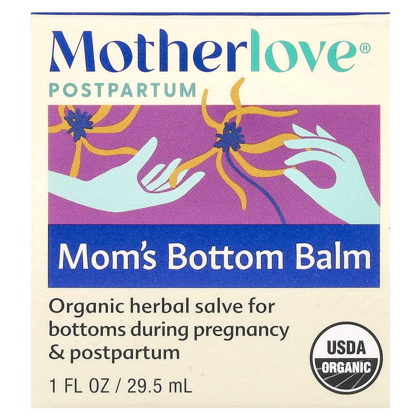 Motherlove, Postpartum, Mom's Bottom Balm , 1 fl oz (29.5 ml)