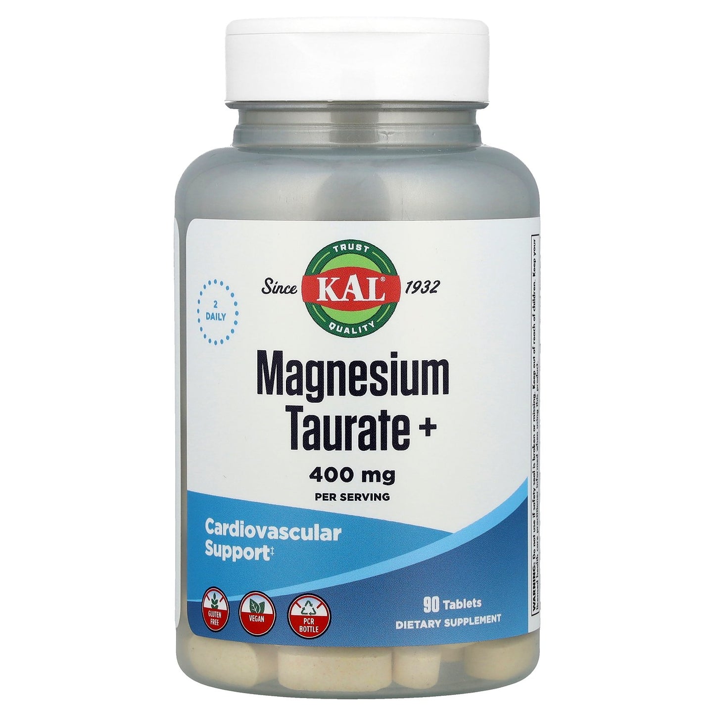 KAL, Magnesium Taurate+, 90 Tablets