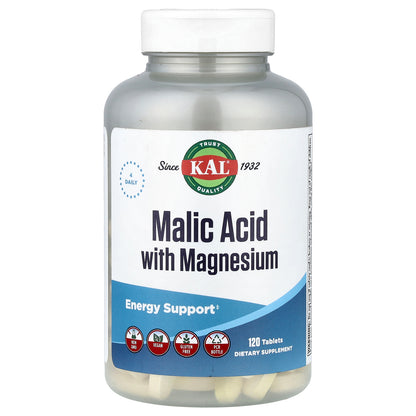KAL, Malic Acid with Magnesium, 120 Tablets