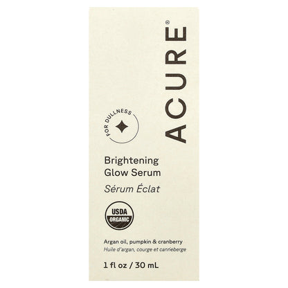 ACURE, Brightening Glow Serum, For Dullness, 1 fl oz (30 ml)