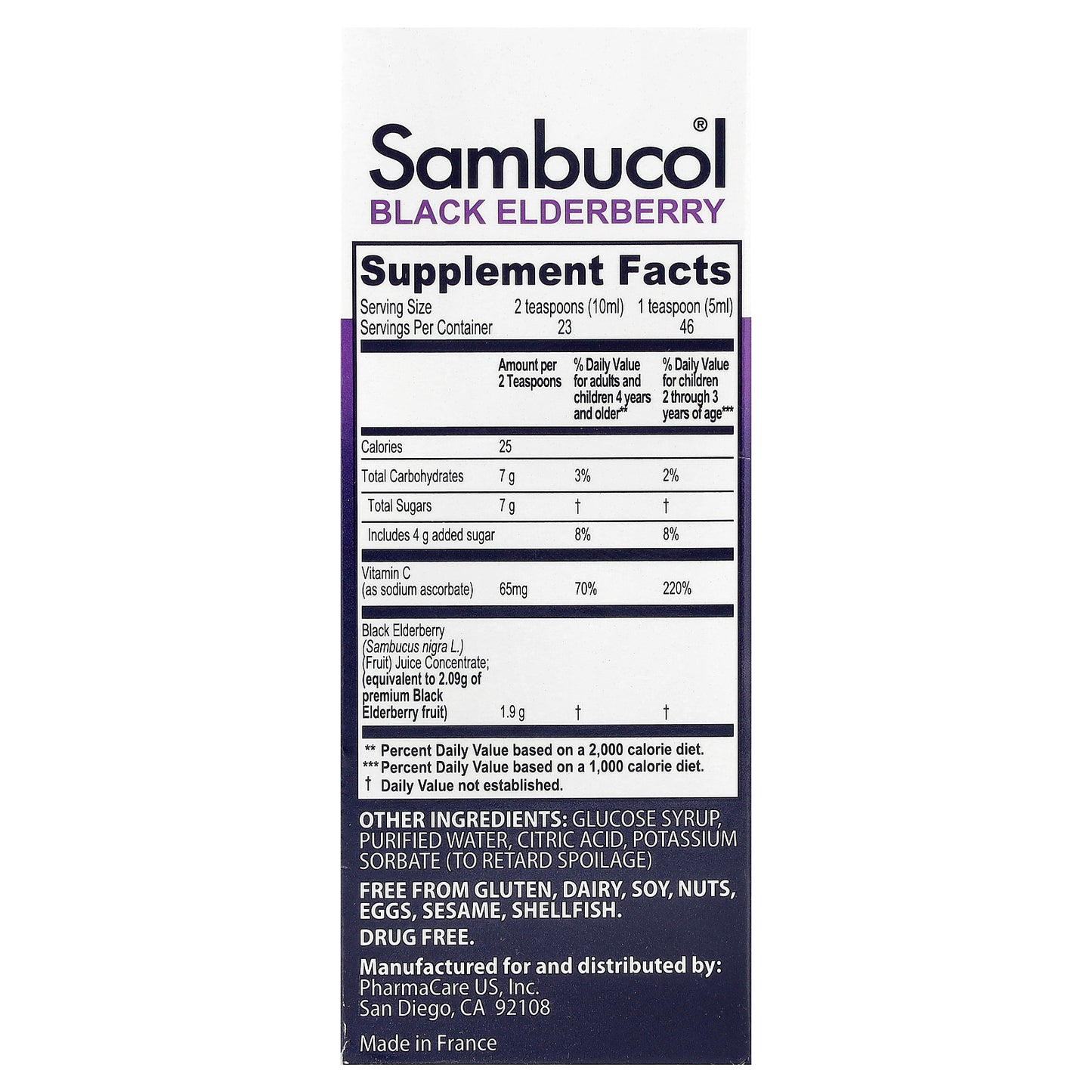Sambucol, Kids, Black Elderberry, Advanced Immune Syrup, 2 Years & Older, Berry, 4 fl oz (120 ml)