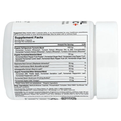 Codeage, Liposomal Turmeric+, 90 Vegetable Capsules