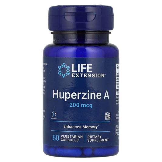 Life Extension, Huperzine A, 200 mcg, 60 Vegetarian Capsules