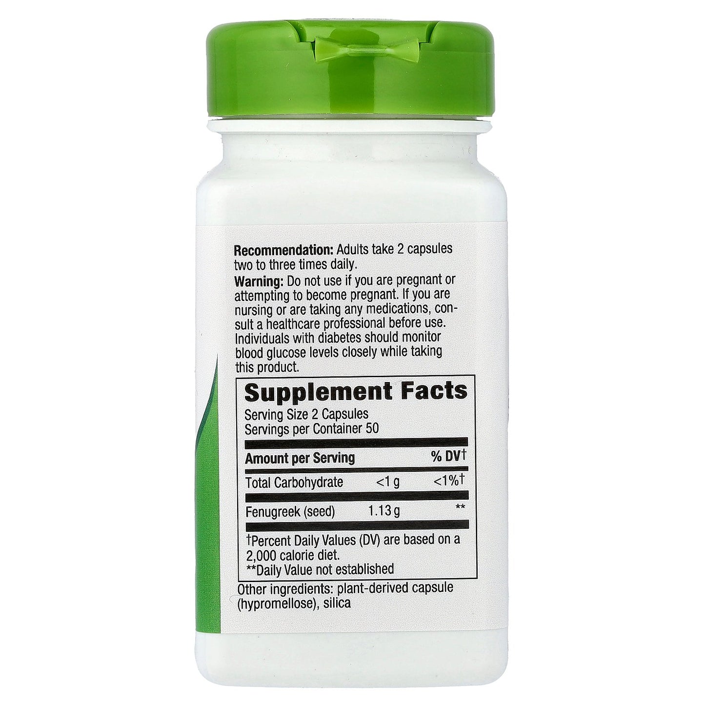 Nature's Way, Fenugreek Seed, 100 Vegan Capsules (565 mg per Capsule)