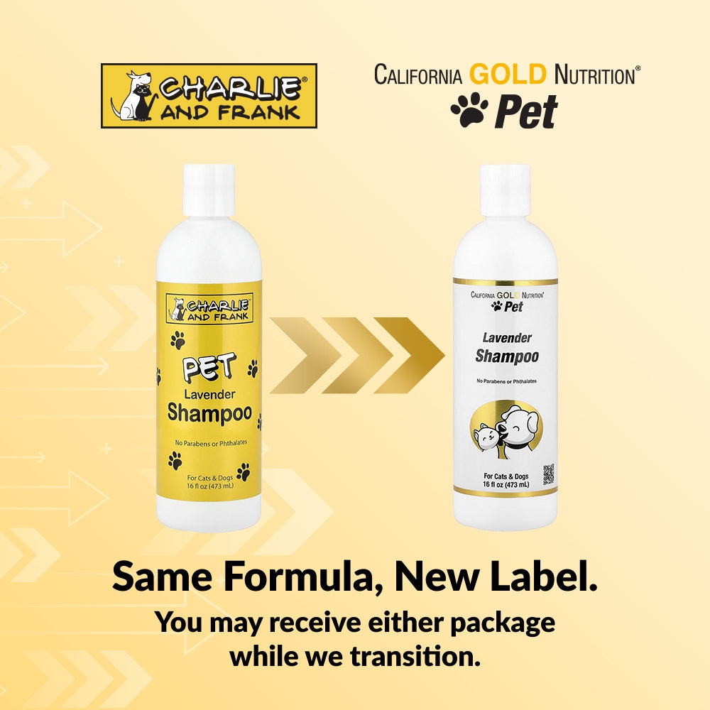 California Gold Nutrition, Pet Shampoo, For Cats & Dogs, Lavender, 16 fl oz (473 ml)
