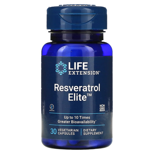 Life Extension, Resveratrol Elite, 30 Vegetarian Capsules