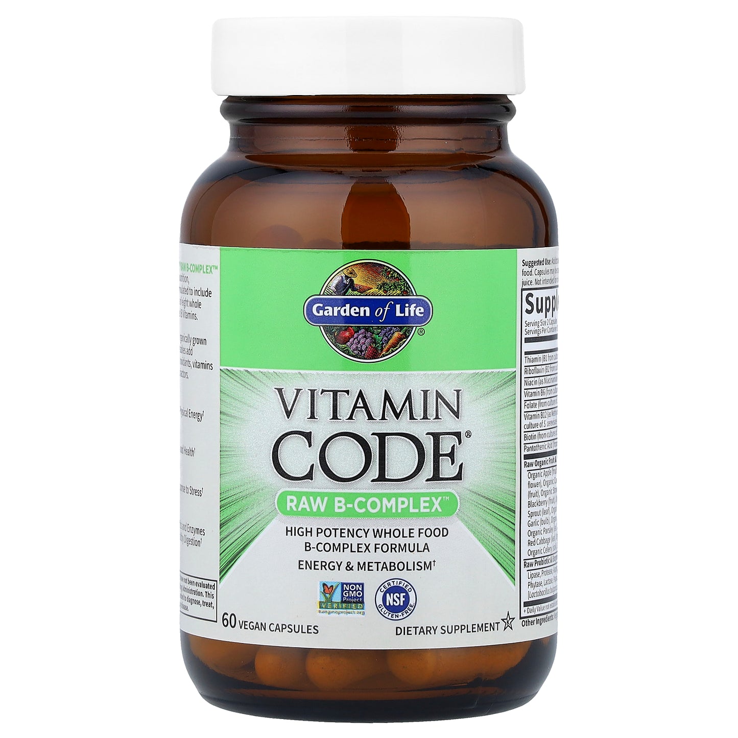 Garden of Life, Vitamin Code®, RAW B-Complex™, 60 Vegan Capsules