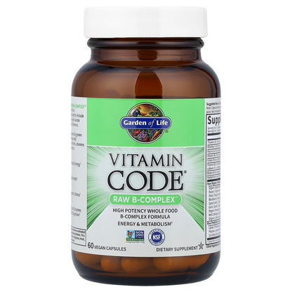 Garden of Life, Vitamin Code®, RAW B-Complex™, 60 Vegan Capsules