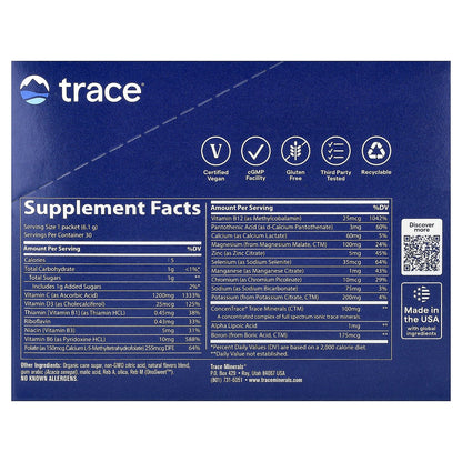 Trace, Power Pak, Pineapple Coconut, 30 Stick Packs, 0.22 oz (6.1 g) Each