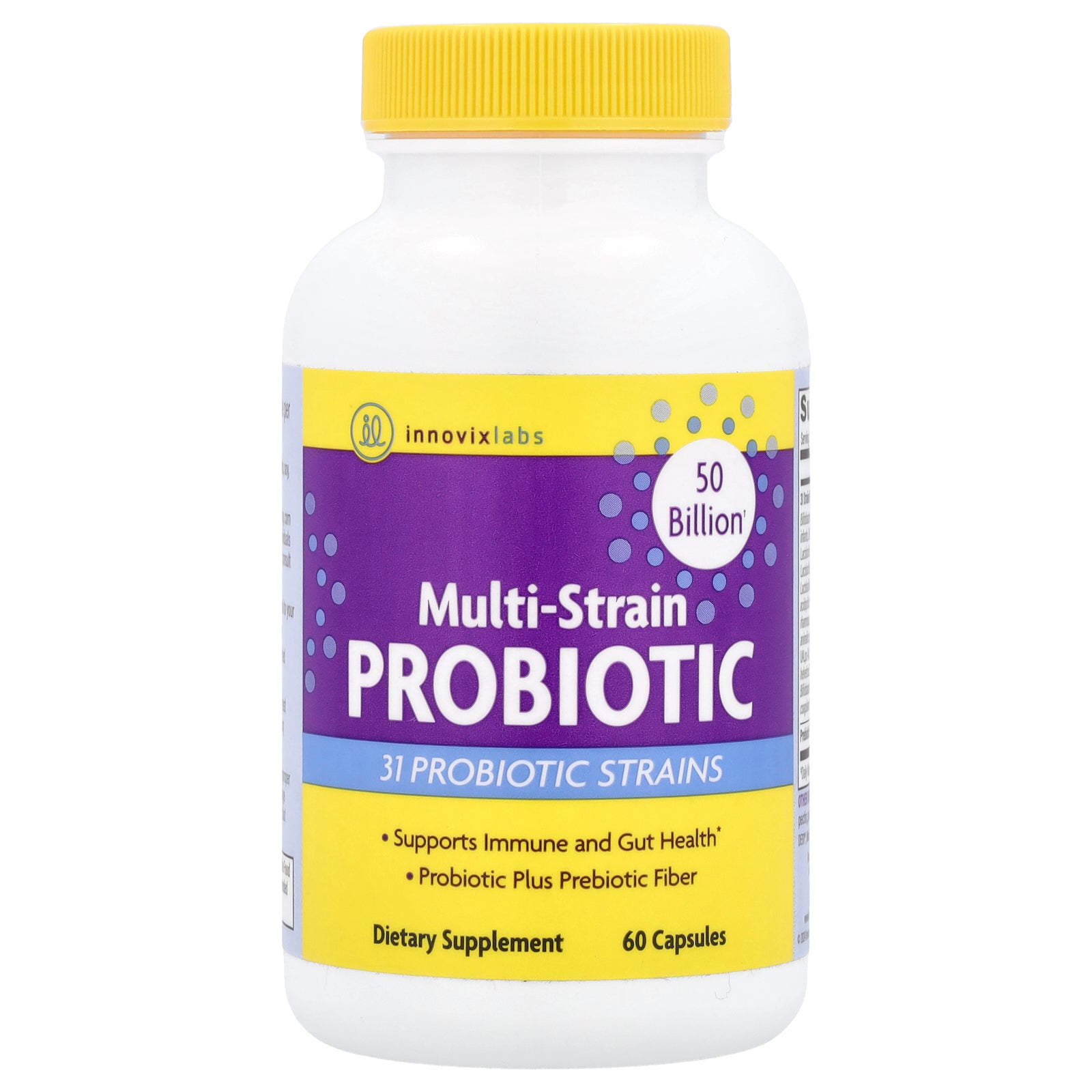 InnovixLabs, Multi-Strain Probiotic, 50 Billion, 60 Capsules