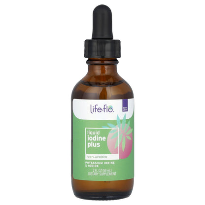 Life-flo, Liquid Iodine Plus, With Potassium Iodide & Iodine, Unflavored, 2 fl oz (59 ml)