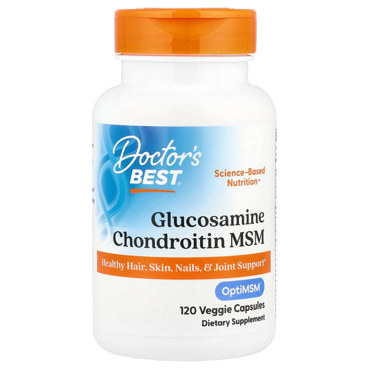 Doctor's Best, Glucosamine Chondroitin MSM, 120 Veggie Capsules