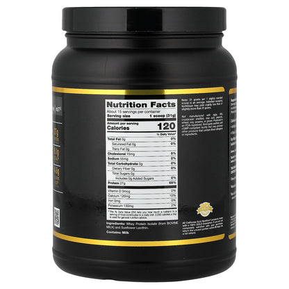 California Gold Nutrition, Sport, Whey Protein Isolate, Unflavored, 1 lb (454 g)