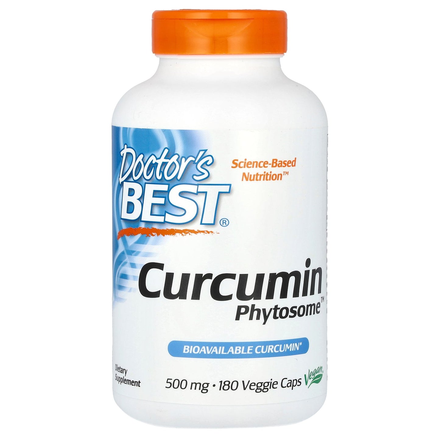 Doctor's Best, Curcumin Phytosome, 1,000  mg, 180 Veggie Caps (500 mg per Capsule)