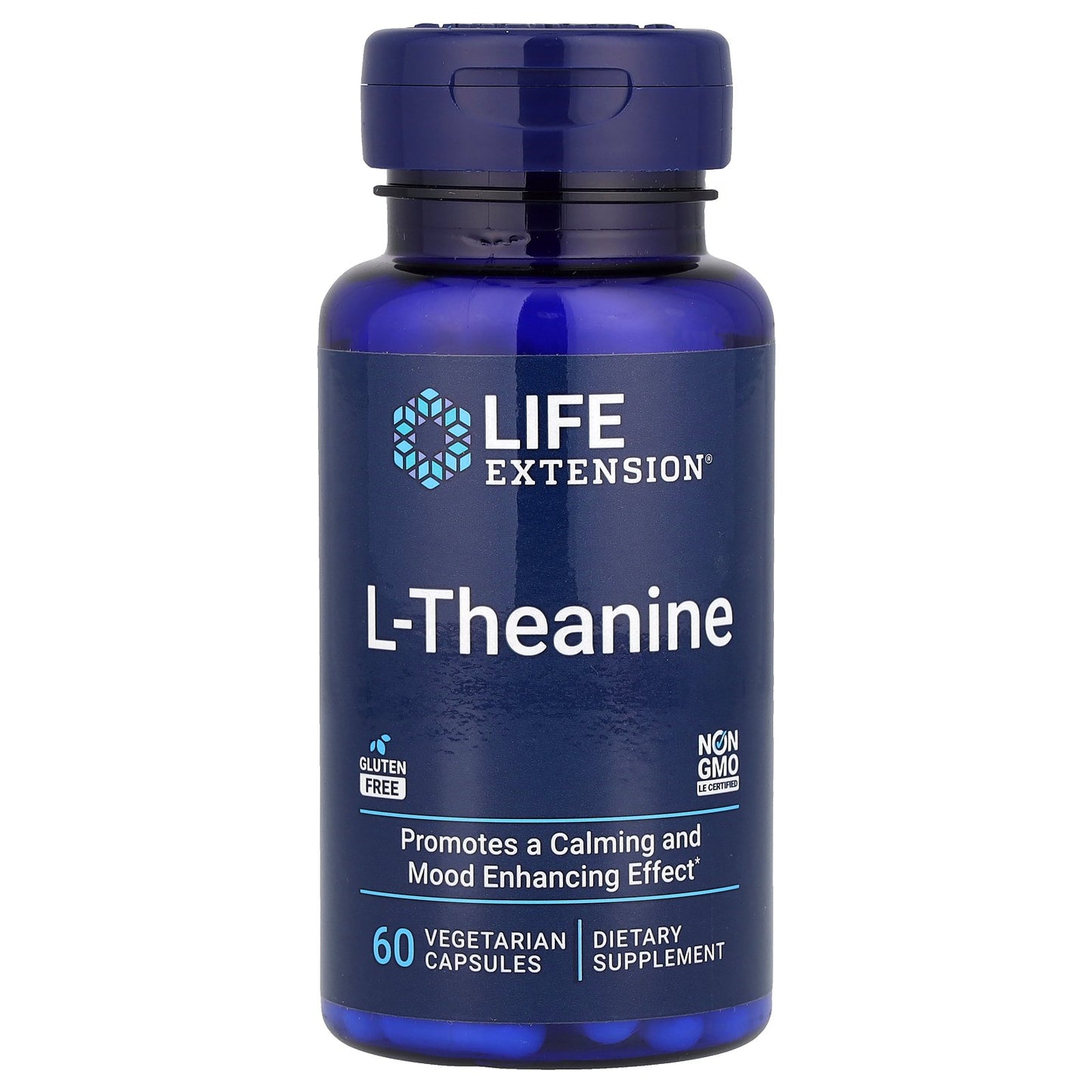 Life Extension, L-Theanine, 200 mg, 60 Vegetarian Capsules (100 mg per Capsule)