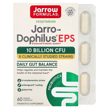 Jarrow Formulas, Jarro-Dophilus® EPS, 60 Veggie Caps (5 Billion CFU per Capsule)
