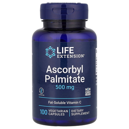 Life Extension, Ascorbyl Palmitate, 500 mg, 100 Vegetarian Capsules