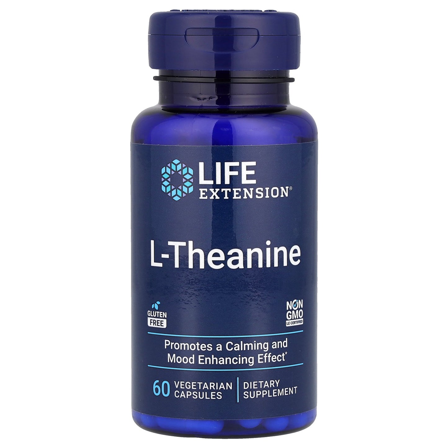 Life Extension, L-Theanine, 60 Vegetarian Capsules (100 mg per Capsule)