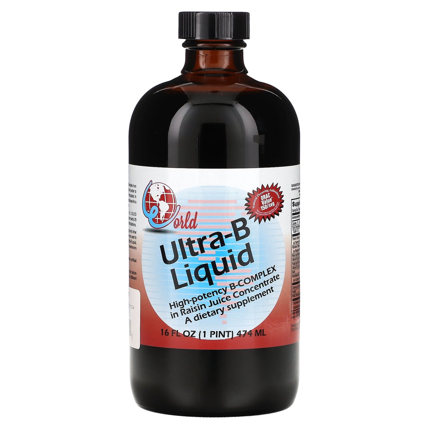 World Organic, Ultra-B Liquid, 16 fl oz (474 ml)