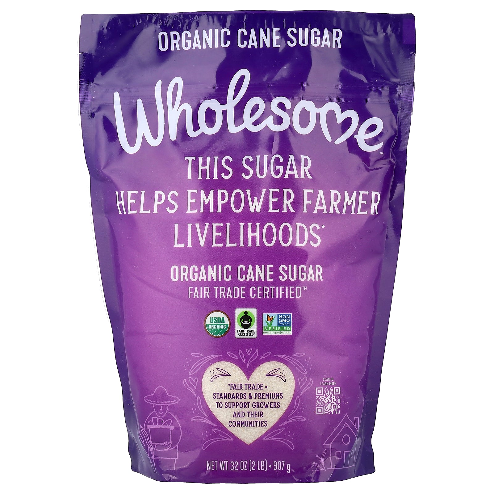 Wholesome Sweeteners, Organic Cane Sugar, 2 lb (907 g)