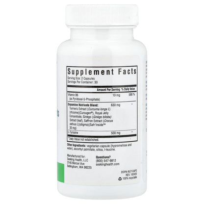 Seeking Health, Dopamine Nutrients, 60 Vegetarian Capsules