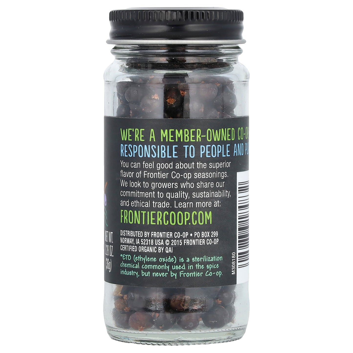 Frontier Co-op, Organic Juniper Berries, 1.28 oz (36 g)