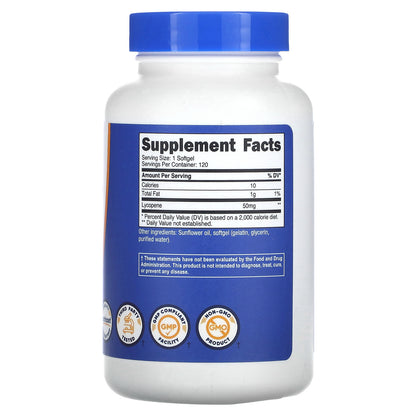 Nutricost, Lycopene, 50 mg, 120 Softgels