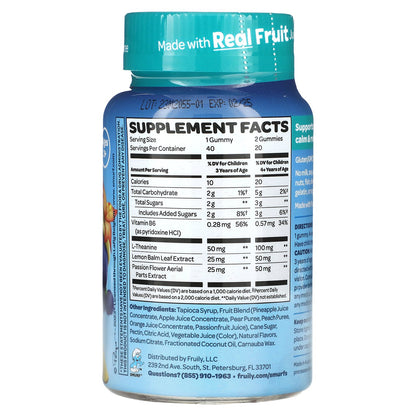 The Smurfs, Kids Gummy, Calm & Relaxed, Ages 3+, Smurf Berry, 40 Gummies