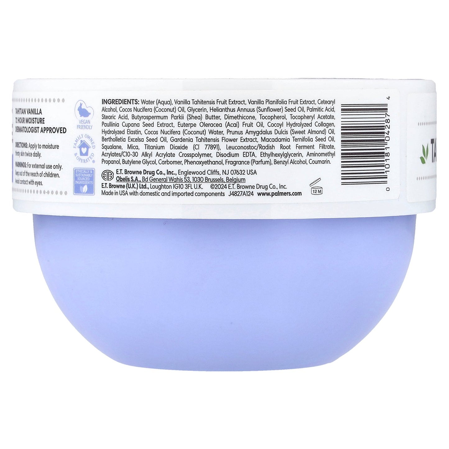 Palmer's, Cocoa Butter Formula® with Vitamin E, Whipped Moisture Drenching Body Cream, Tahitian Vanilla, 8.8 oz (250 g)