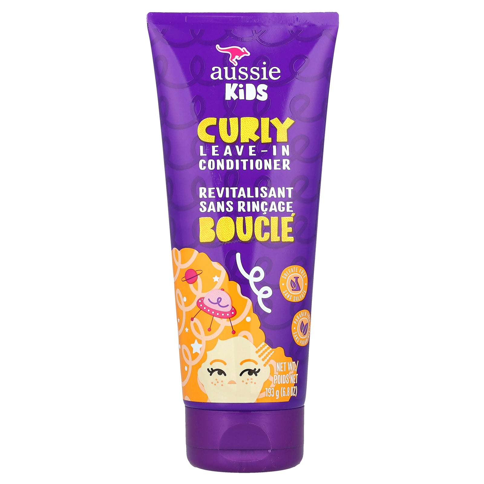 Aussie, Kids, Curly Leave-In Conditioner, Sunny Tropical Fruit, 6.8 oz (193 g)