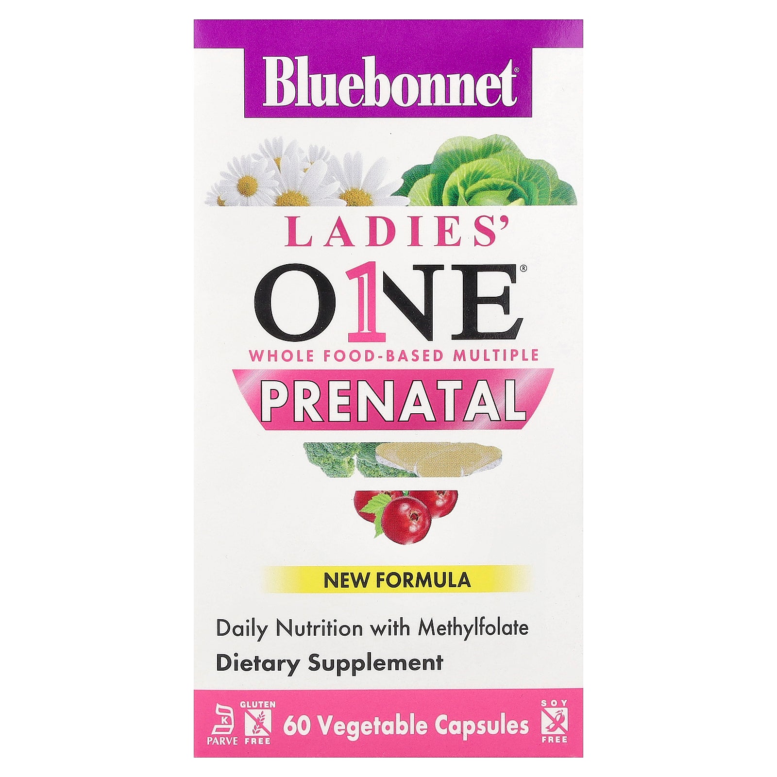 Bluebonnet Nutrition, Ladies' One®, Prenatal, 60 Vegetable Capsules