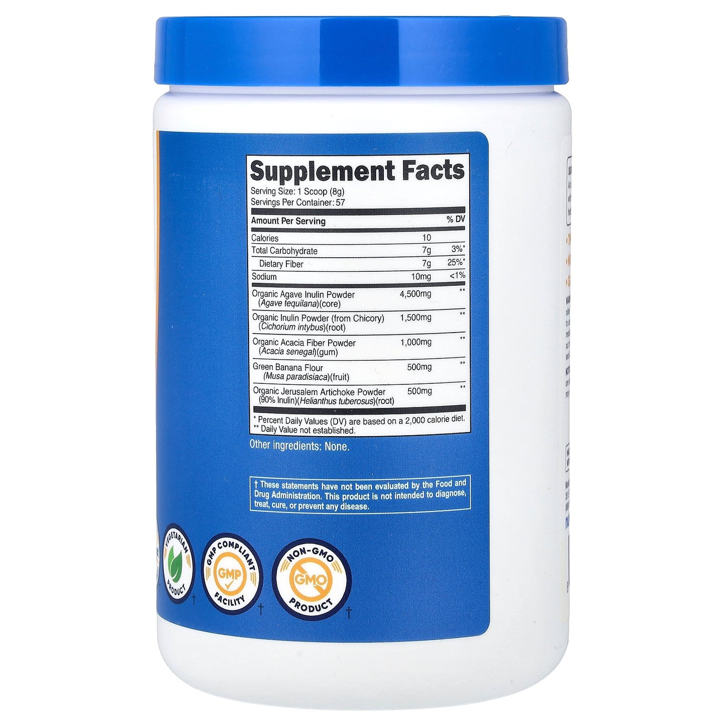 Nutricost, Prebiotic Fiber, Unflavored, 16.2 oz (453 g)