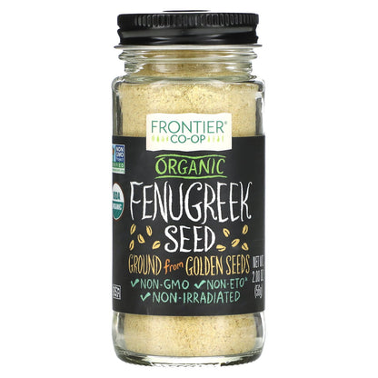 Frontier Co-op, Organic Ground Fenugreek Seed, 2 oz (56 g)