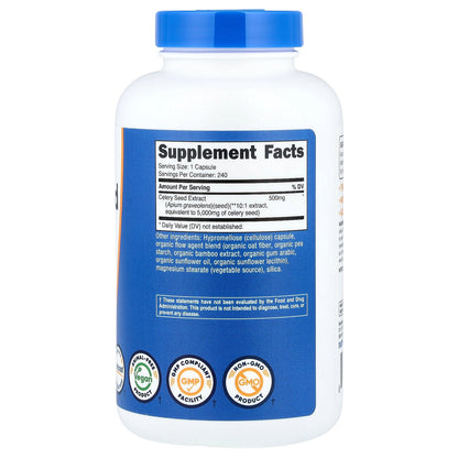 Nutricost, Celery Seed, 500 mg, 240 Capsules