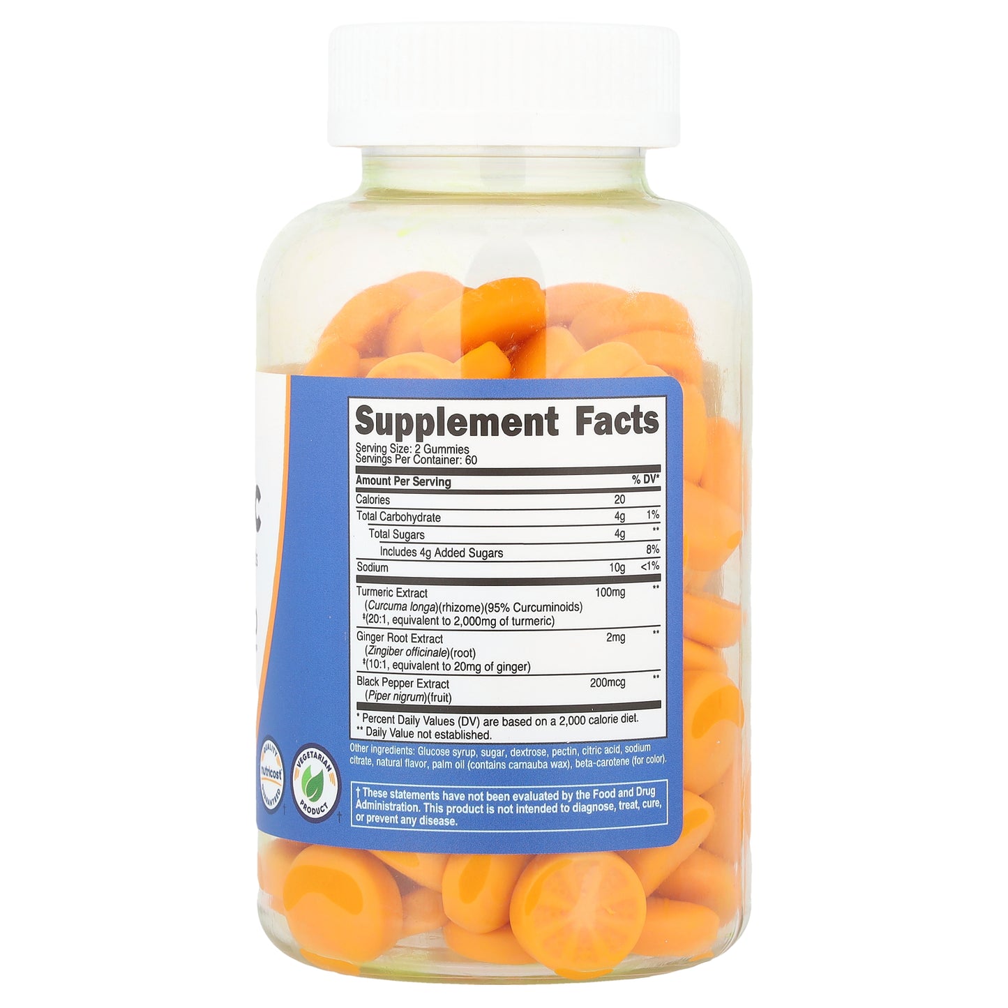 Nutricost, Turmeric Gummies, Citrus, 120 Gummies