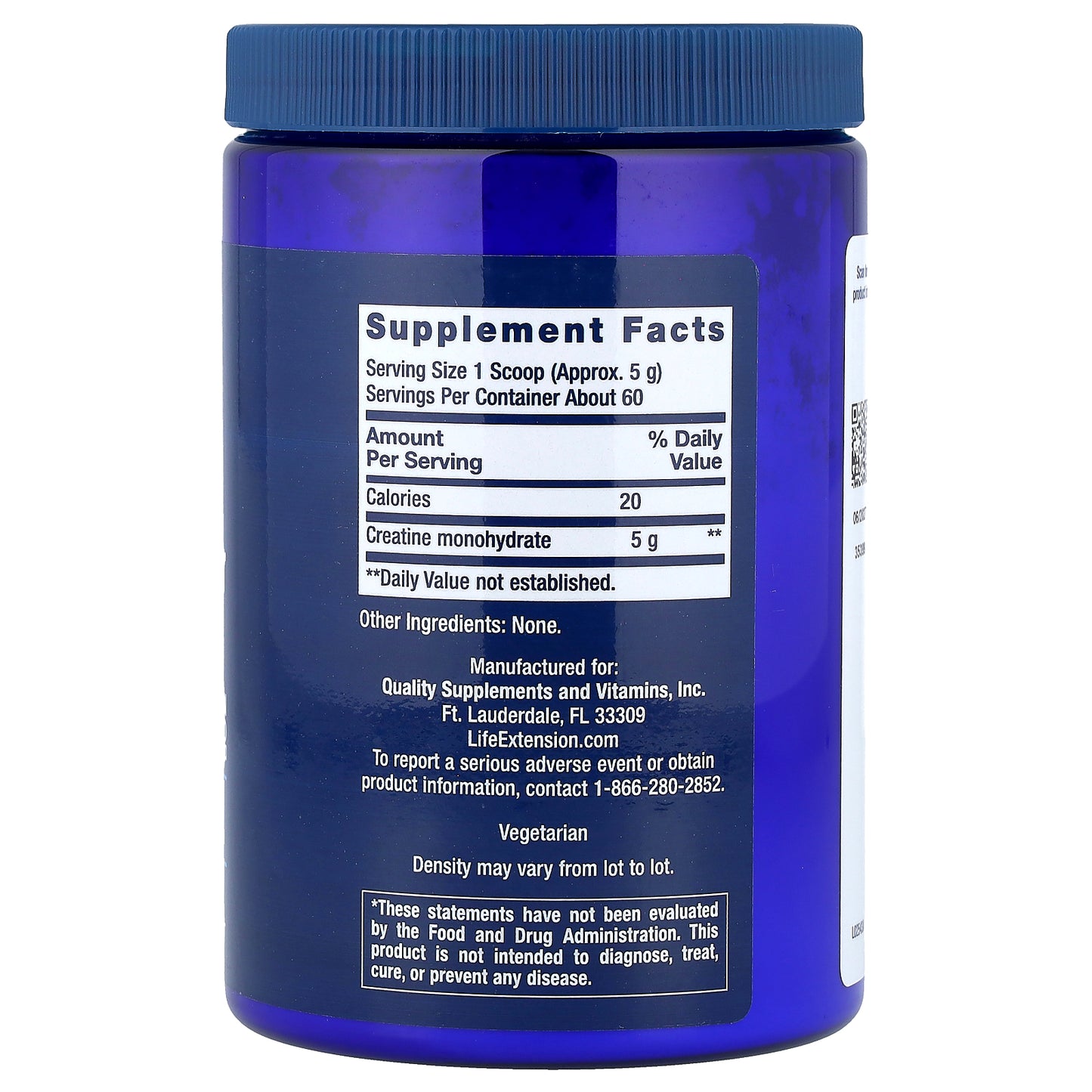 Life Extension, Creatine Powder, 0.66 lb (300 g)