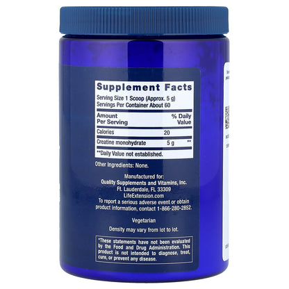 Life Extension, Creatine Powder, 0.66 lb (300 g)